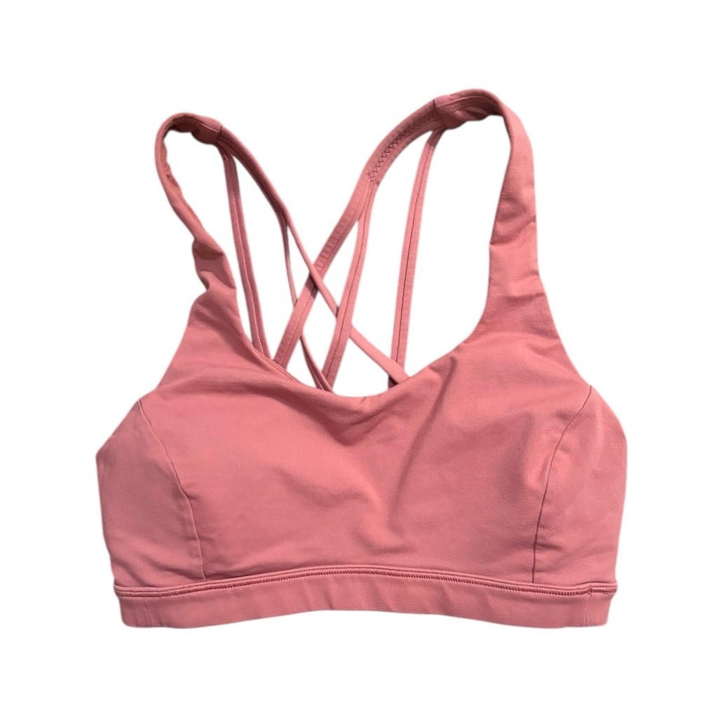 lululemon athletica pink Free to be Serene Sports Bra - Picture 1 of 5